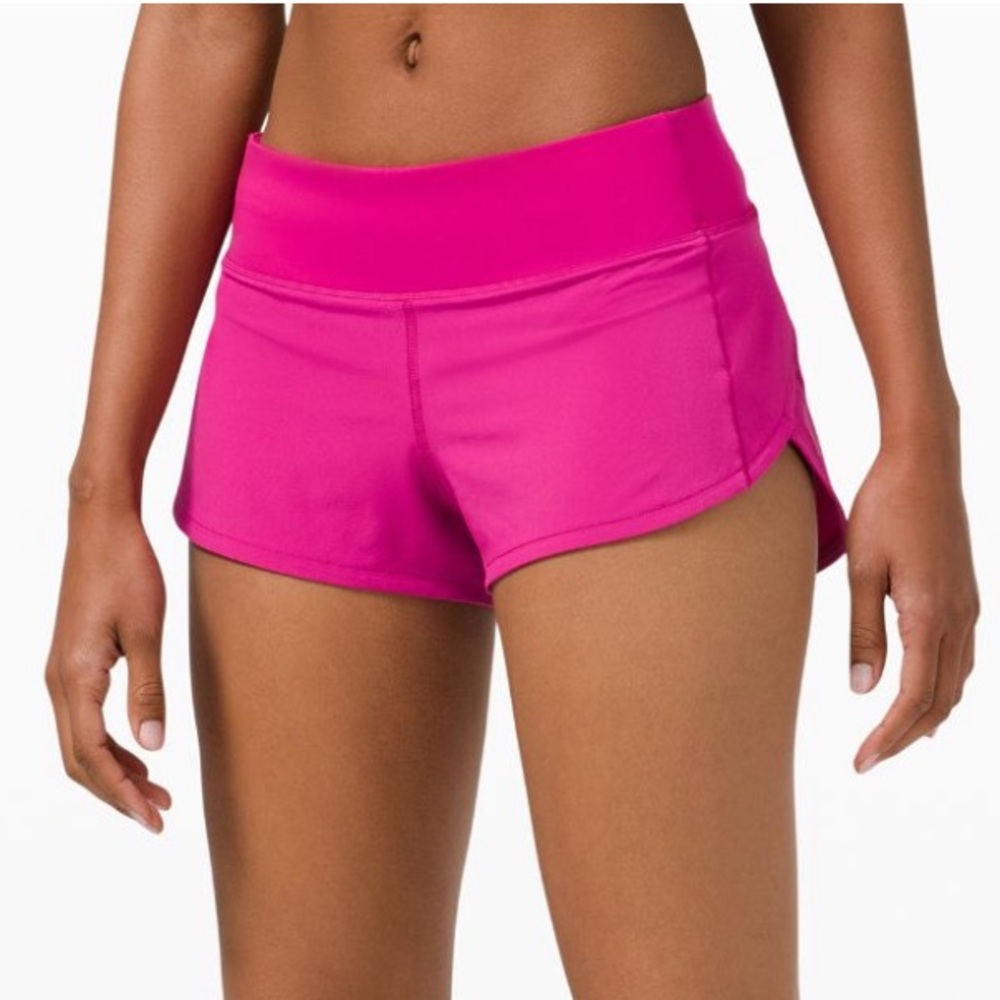 SOLD NWT lululemon speed up 2.5 size 4 pink